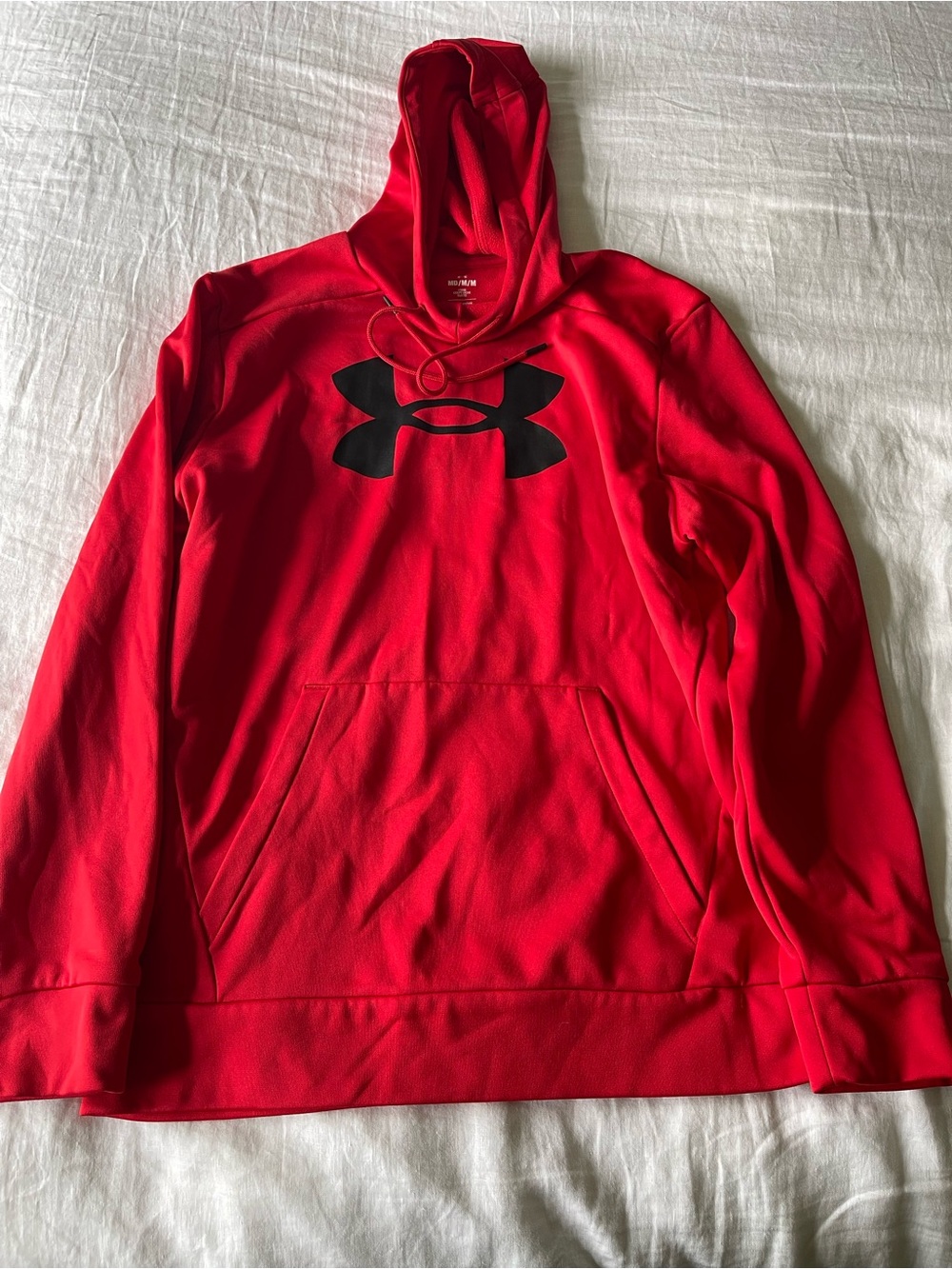 Under Armour Red Hoodie with Black Logo